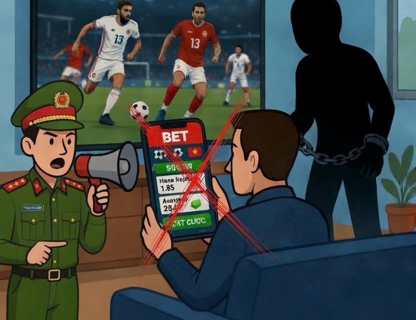 Nhân dân không nên tham gia đánh bạc dưới hình thức cá độ bóng đá trên không gian mạng trong mùa World Cup 2026.